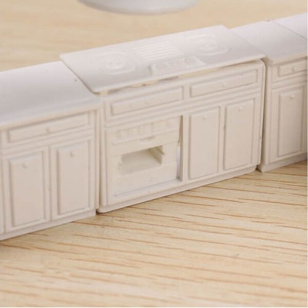 Doll house Miniature toy house cabinet kitchen furniture molds home decor kit Pretend Play Classic Toys Furniture Toys