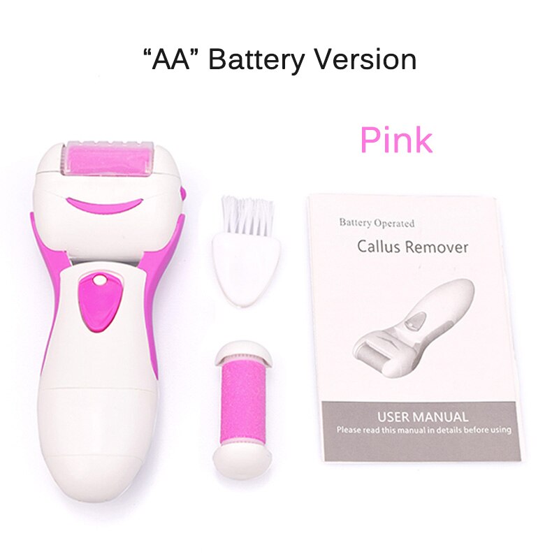 Top Sell Electric Pedicure Tools Foot Care Tool Pedicura Smooth Machine Callu Remover Foot File for Foot Heel Skin Hard Dry Dead: Battery Version Pink