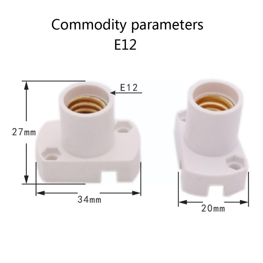 Douille à vis E12/E14, Mini socle de lampe, adaptateur d&#39;ampoule domestique, outils support de lampe K2Q4