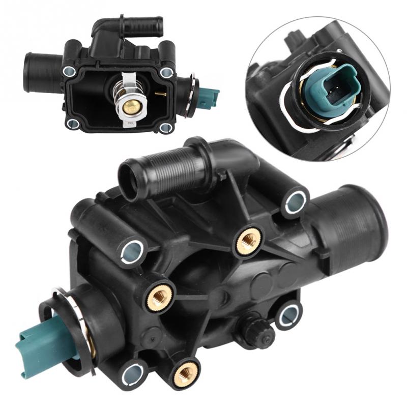 Płyn chłodzący silnik obudowa termostatu dla Peugeot 206 207 307 308 1007 1336.Z0 chłodzenia silnika zawór aluminiowy