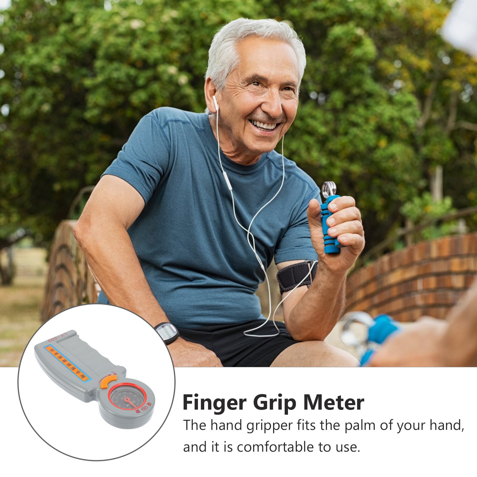 Positioning Grip Gauge Strength Measurement Meter Auto Capturing Hand Grip Power