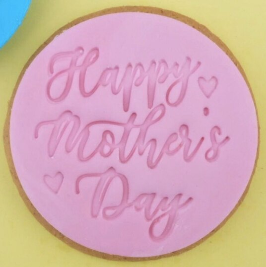 Taart Decoratie 2Inch Impression Fondant Cookie Stempel Embosser Plastic Cutter Cakevorm: mothers day