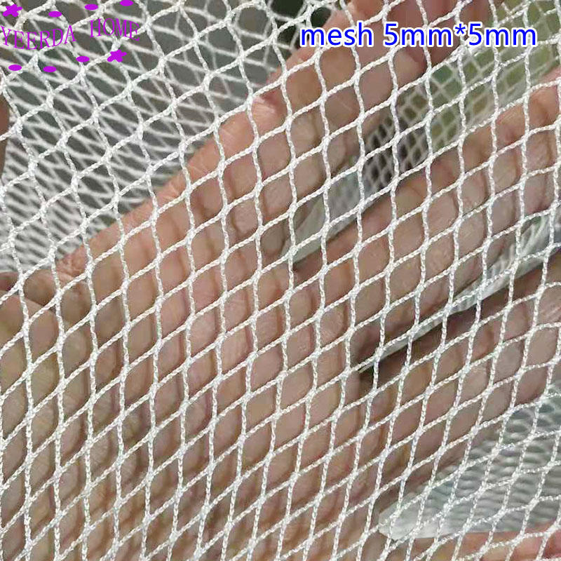 Filet de pêche à petite grille 3mm – 5mm, filet de protection des cultures, isolation du balcon, réseau multifonction en nylon: mesh 5mm x 5mm / 2x3m