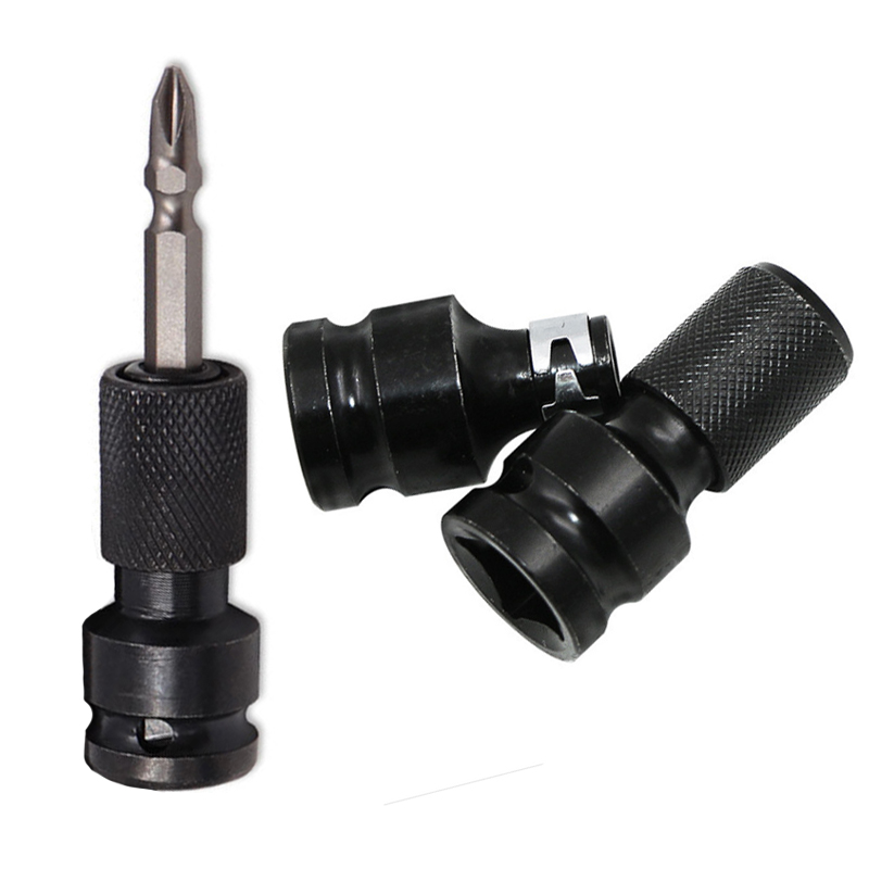 1/2 Inch Vierkant Tot 1/4 Inch Hex Ratel Socket Slagmoersleutel Socket Set Adapter Spanner Drive Converter Quick Release gereedschap