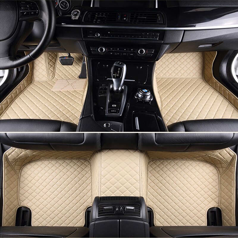 Custom Auto Vloermatten Voor Ford Escort Fiesta Mondeo Focus Fiesta Edge Explorer Stier S-MAX F150 Everest Mustang Accessoires