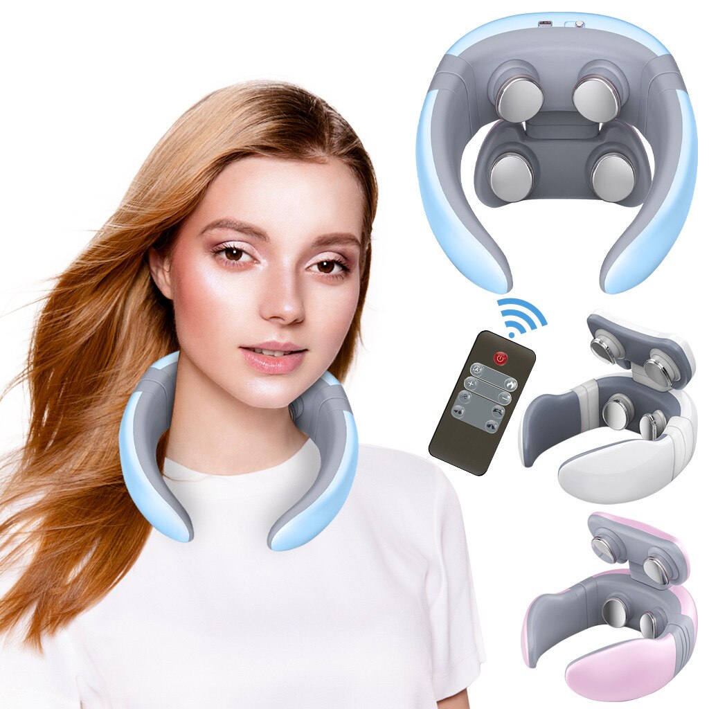 Electric Neck Massager Heated Far Infrared Heating Pain Relief Cervical Massage Control Far Infrared Heating Pain Relief Tool #9