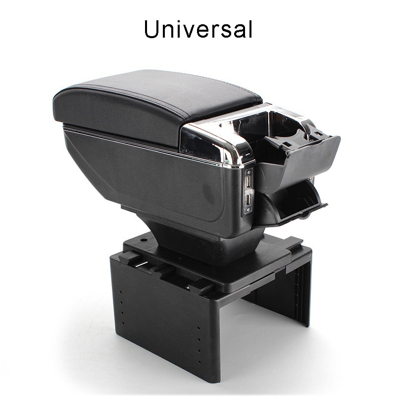 Boîte universelle d'accoudoir de voiture Auto accoudoir Central Pad Interface Usb Automobile boîte de rangement intérieure pièces de modification réglables
