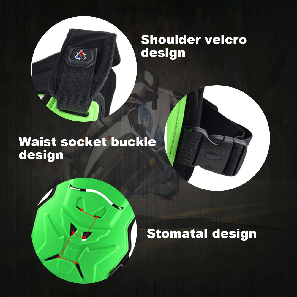 Motocross body protector panser motorcykel jakker motocross rygskjold ærmeløs vest rygsøjle bryst beskyttelsesudstyr jakke herre