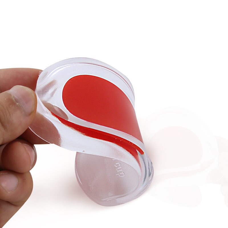Gel Silikon Weiche Ferse Pad Halbe Einlegesohle Ferse Tasse Fixiert Sohle Dämpfung Und Komfortable Dünne Stil Schuhe Fuß Pad