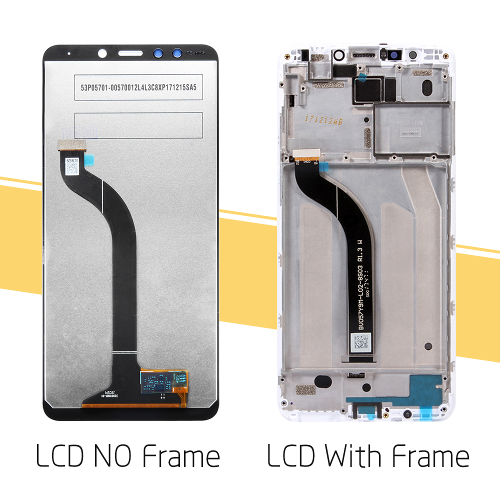 Originele Voor Xiaomi Redmi 5 Lcd Touch Screen Met Frame Digitizer Vergadering Voor Xiaomi Redmi 5 Display Te Vervangen Onderdelen