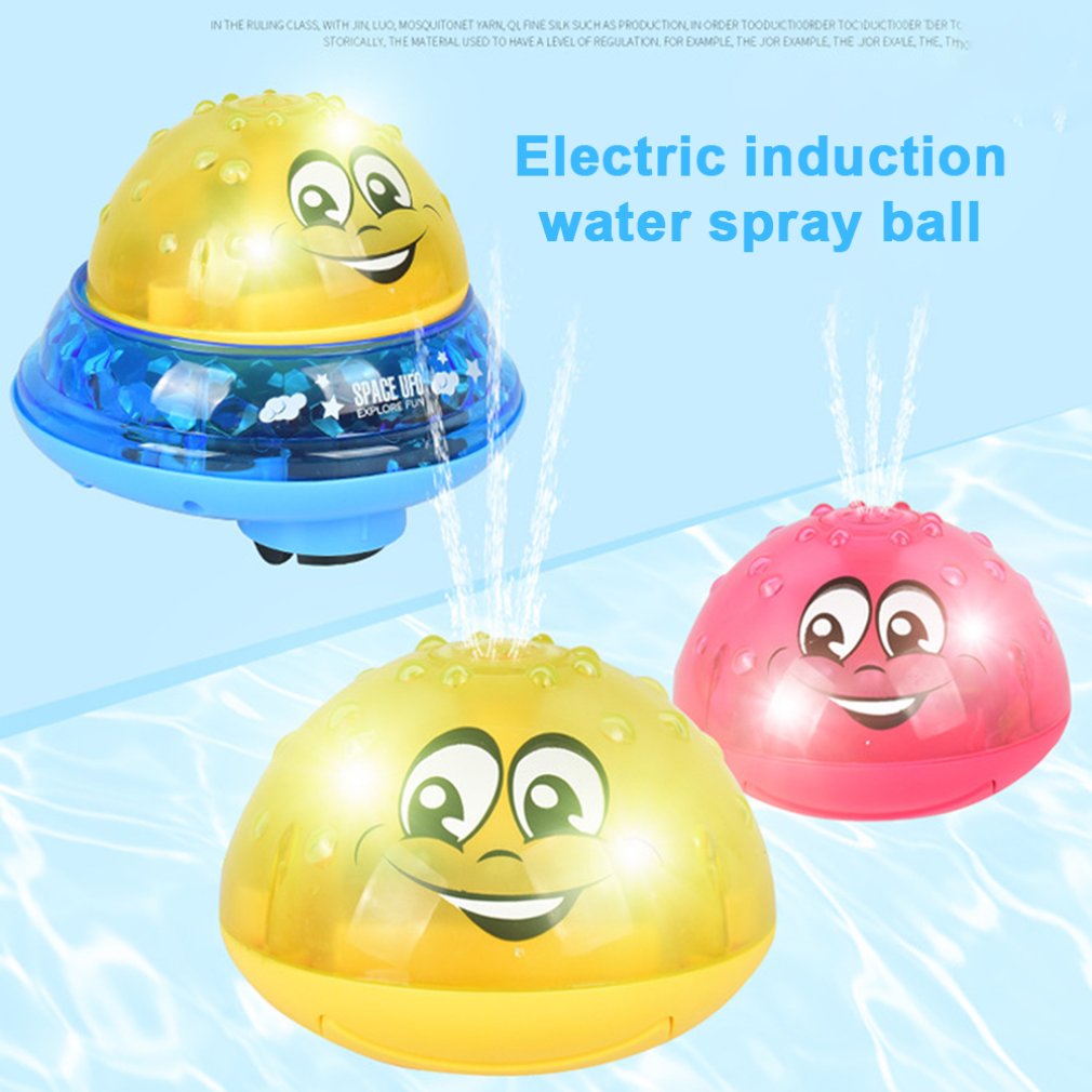 Grappige Zuigeling Baden Speelgoed Jongen Elektrische Inductie Sprinkler Speelgoed Lichte Muziek Baby Badkamer Spelen Water Multicolor Christmas