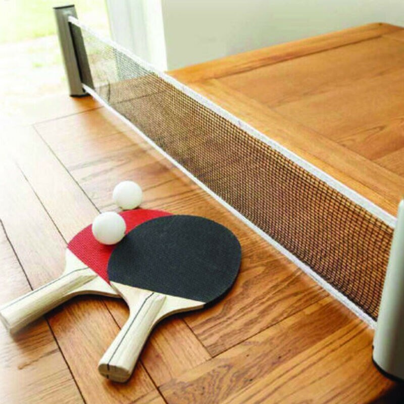 Table Tennis Net Portable Anywhere Retractable Ping Pong Post Net Rack For Any Table