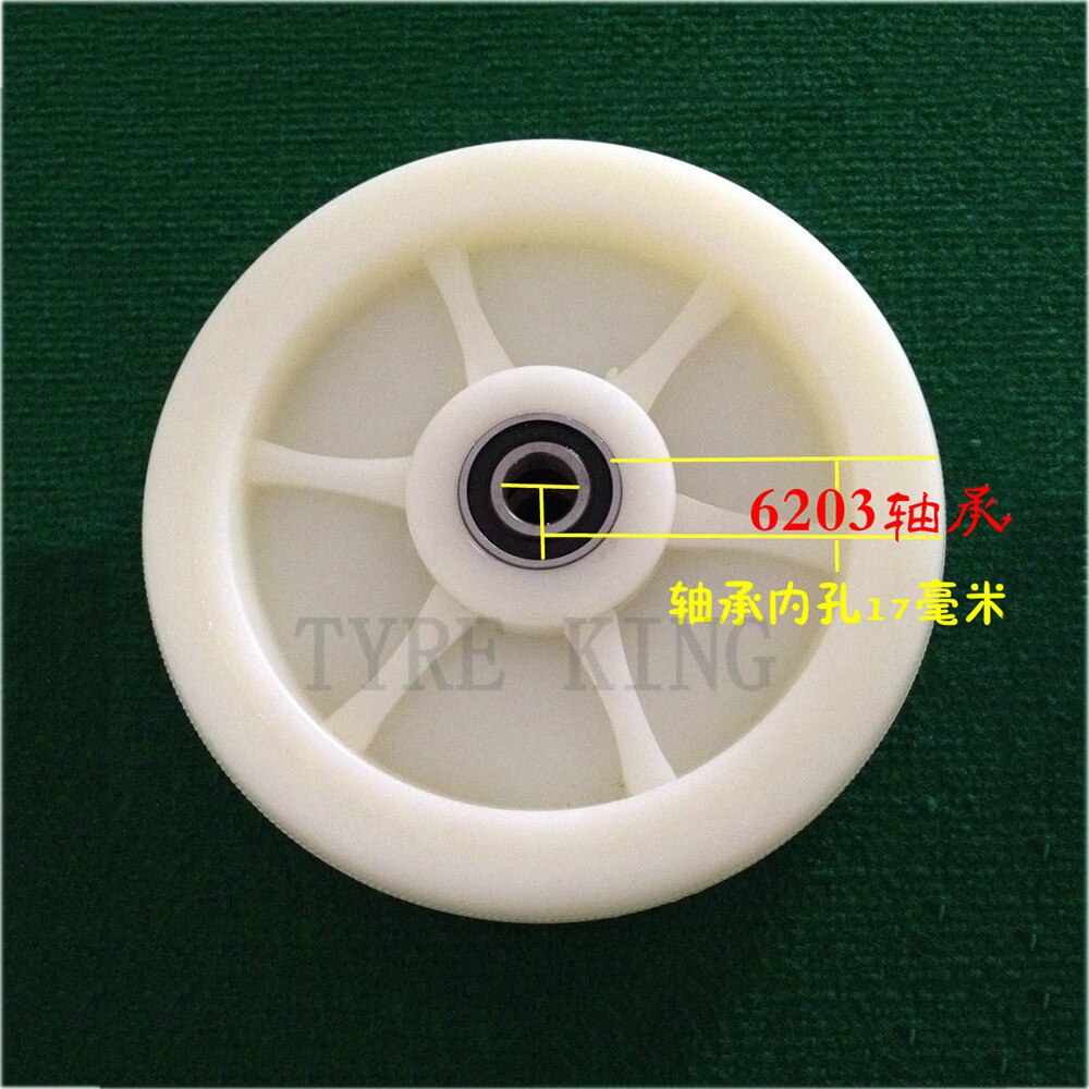 Good 8 Inch Solid Wheel 8" Nylon Single Wheel 200mm Flat Car Wheel Trolley Wheel