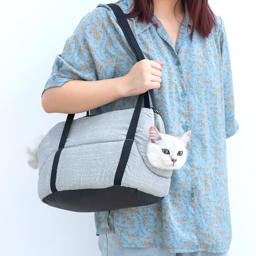 Portable Kitten Carrying Bag Backpack Outdoor Pet Cat Carrier Bag Puppy Kitten Carry Bag Handbag