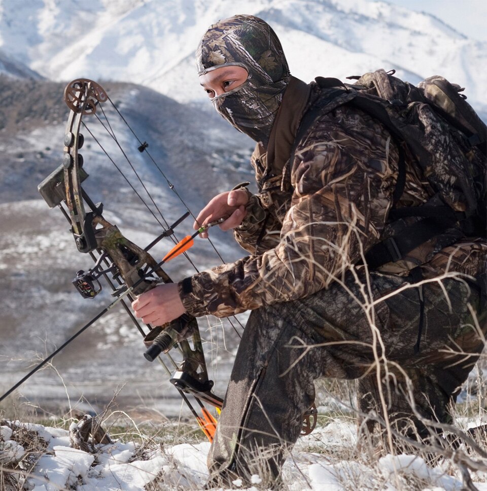 Winter Warmer Camouflage Balaclava Motorcycle Fietsen Moto Helm Liner Full Face Cover Winddicht Thermische Fleece Nek Warm Cap