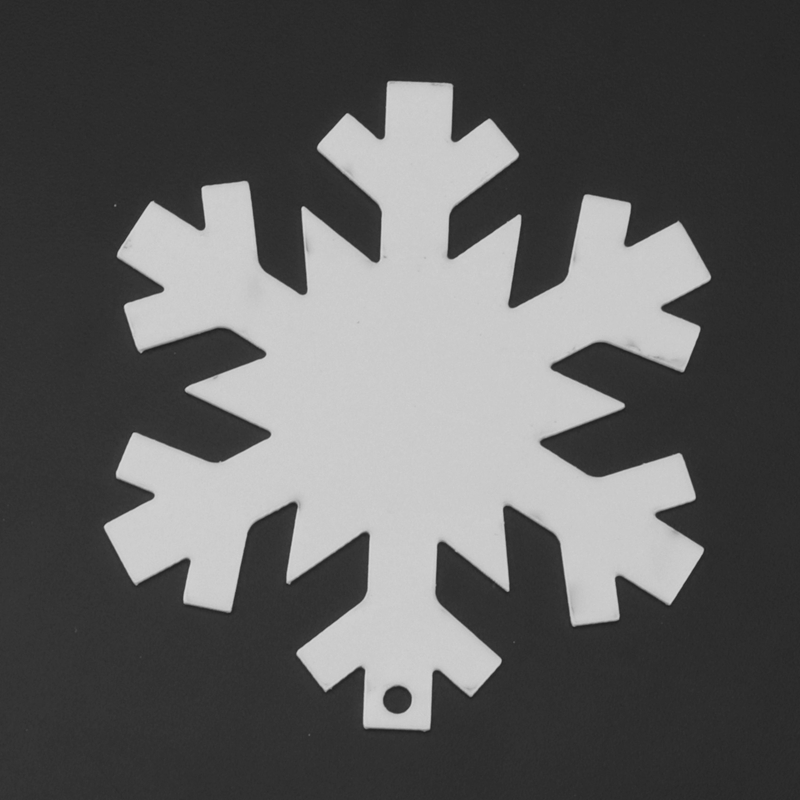 Acryl Kerst Ornament Lege Witte Acryl Diy Blank Helder Kerst Acryl Ornament Met Gat Voor Diy Craft