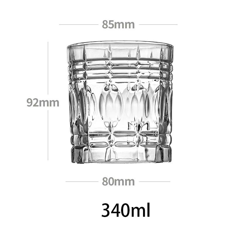 340ml blyfri krystal whiskyglas gennemsigtig hjem bar øl vinglas bryllupsfest brandy vodka kop drinkware copos de vidr: Changyin