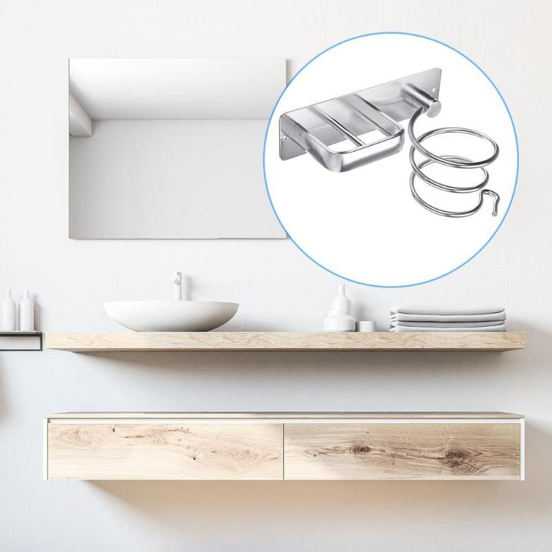 Föhn Rack Badkamer Organizer Droger Hanger Washroom Levert Air Blower Rack Föhn Houder