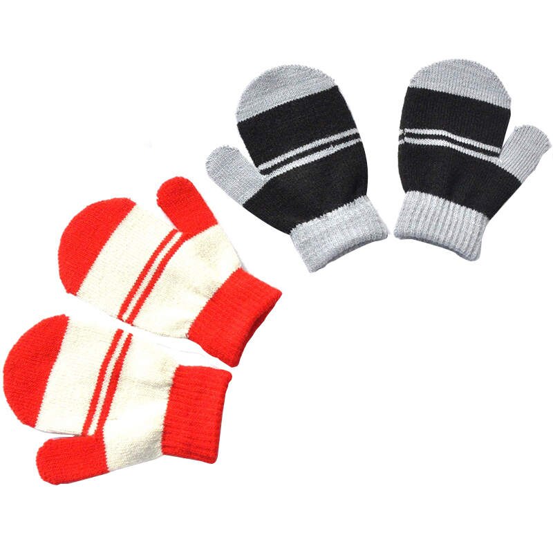 Warmom dziecięce rękawiczki dziewczynka chłopiec zimowe ciepłe dziecięce dzianiny palce ciepłe dziecięce zimowe ciepłe rękawiczki z dzianiny dla 1-4 lat
