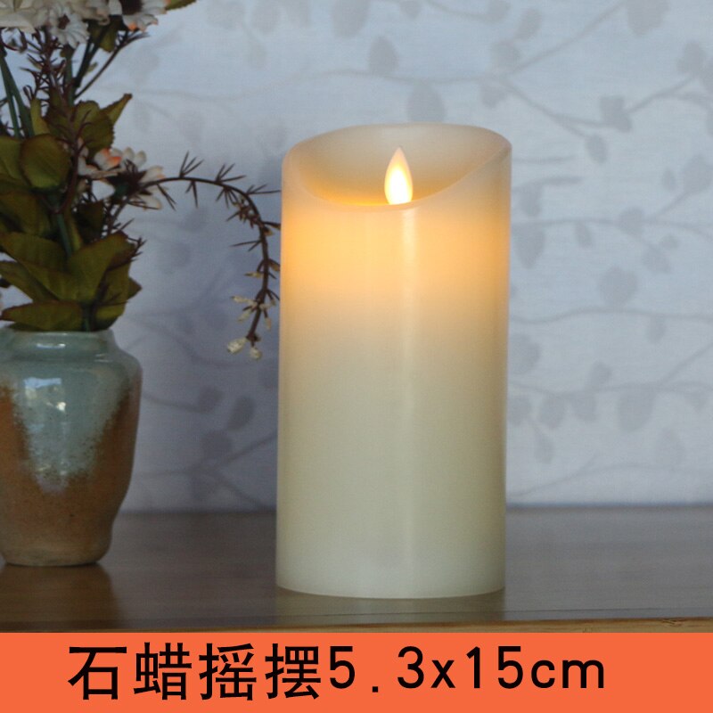 1-3 unids/set velas electrónicas Led amor cumpleaños decoración del hogar velas sin llama ámbar decorativas coloridas luces Led de té/romántico: H1Pcs
