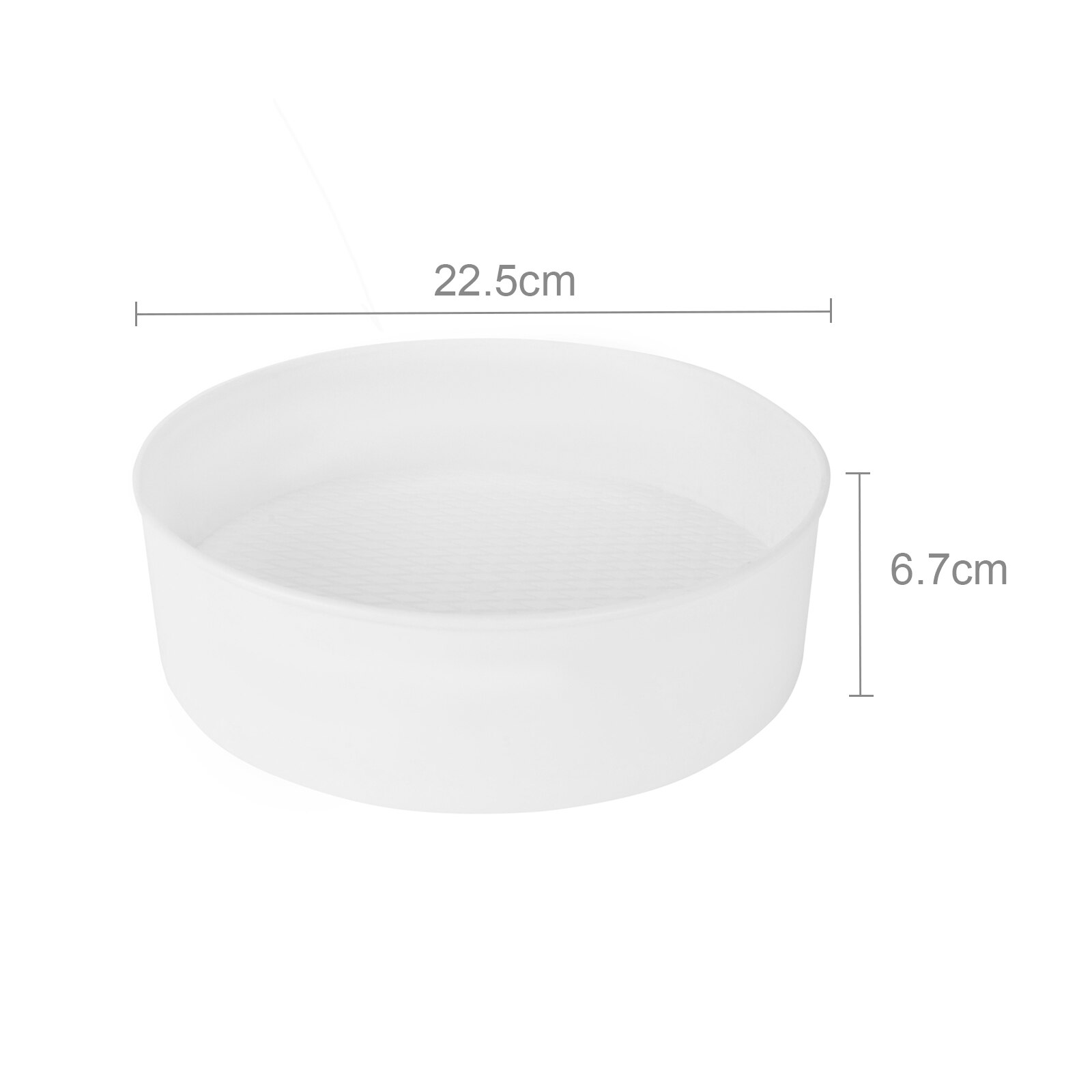 360 Rotating Storage Tray Kitchen Spice Jar Food Snack Tray Home Seasoning Spice Racks Organizer Multifunctional Storage Plate: S - 22.5cm