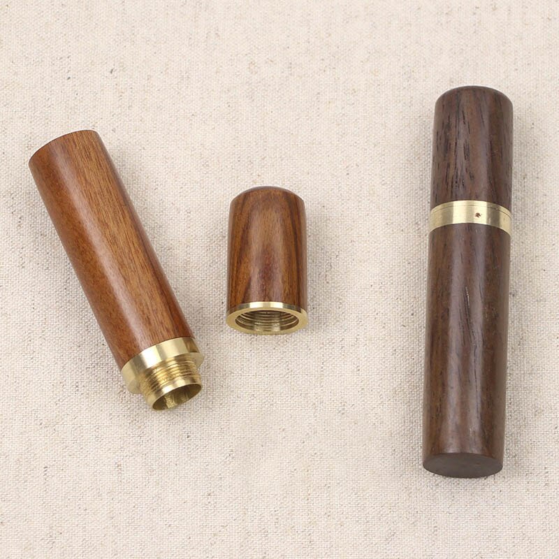 1 stk 83*18mm synåler boks broderi reparasjonshus kasse tre nåleboks lær strikkehåndverk gjør-det-selv sytilbehør