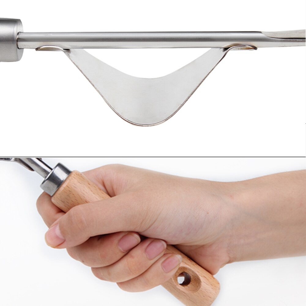 Manual Digging Puller Weeding Tool Durable Seedling Transplanter Hand Easy To Use Weeder Fork Garden Shovel Home Stainless Steel