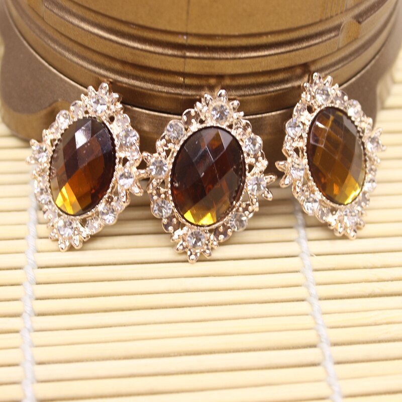 10 Pcs 25 Mm Strass Cabochons Plaksteen Crystal Knoppen Versieringen Bruiloft Sieraden Telefoon Decor Diy Kledingstuk Naaien Acce
