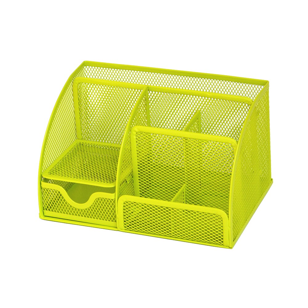 Metal Desk Organizer Combination Pencil Pen Badge Holder Drawer Storage Stationery Ruler Office School Supplies Large Capacity