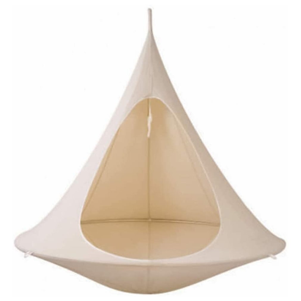 100*130cm/100*110CM Flying Saucer Lightweight Portable Nylon Hammock for Backpacking Camping Essentials Camp Travel Tools: 01 white