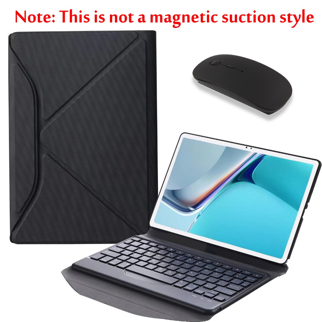 For Huawei MatePad 11 Case DBY-W09/L09 10.95 inch Tablet Magnetic Wireless Bluetooth Keyboard Protective Cover Smart Shell: Black2 and Mouse