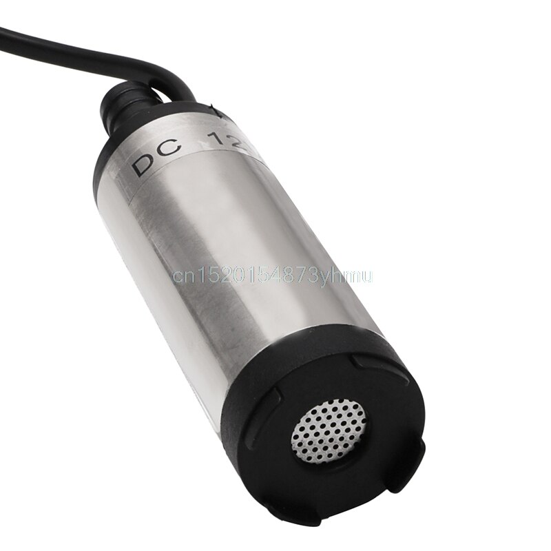 DC12V 12L Per Minute 38mm Stainless Steel Submersible Diesel Fuel Water Oil Pump
