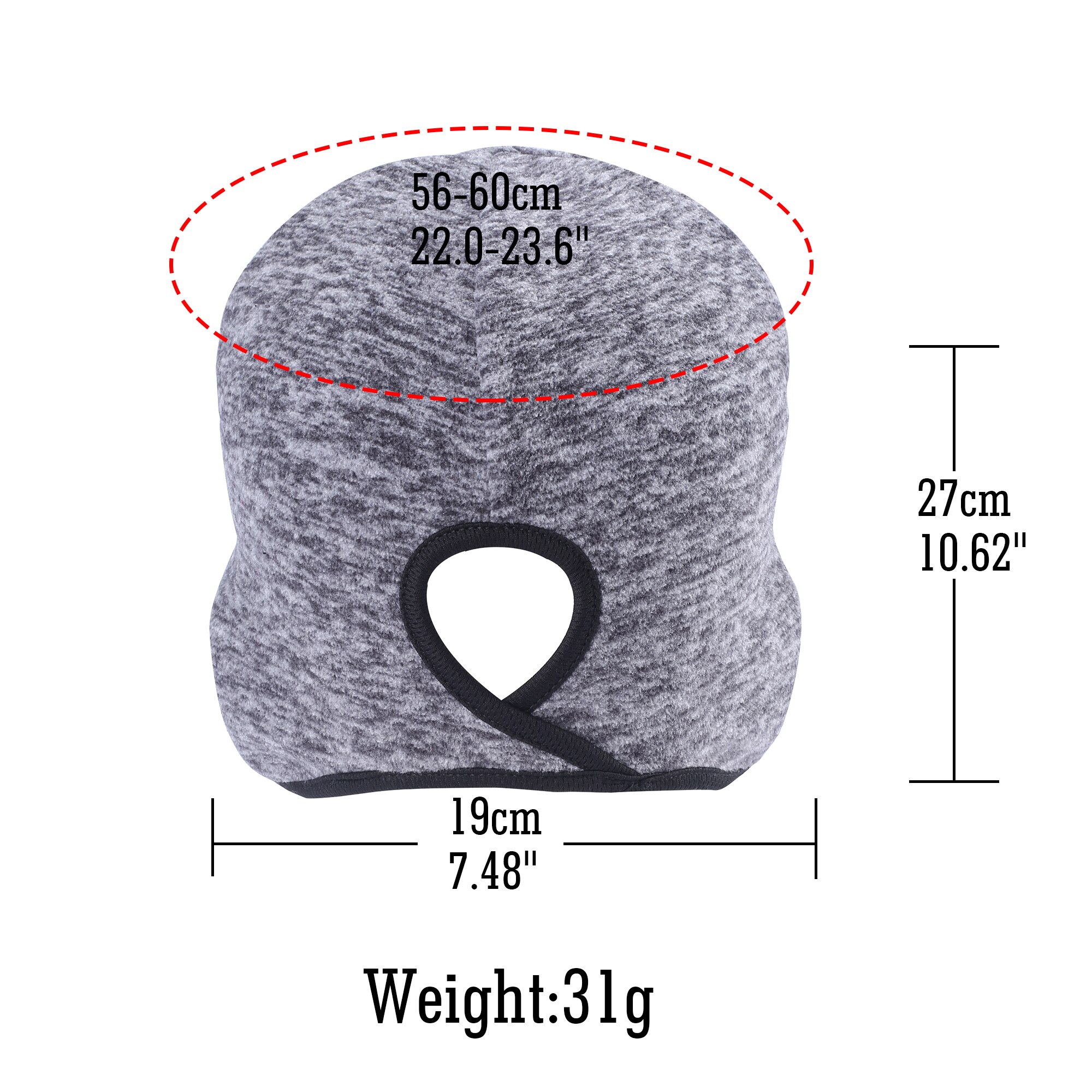 Women's Ponytail Hole Cap Winter Polar Fleece Warmer Bonnet Ear Cover Cold Weather Thermal Bicycle Sweat Hat Bun Skullies Beanie
