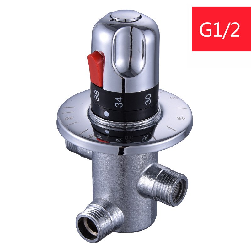 Bathroom Shower Water Thermostatic Control Valve Mixer Faucet Wall Mounted for Solar Water Heater Valve Parts Ceramic Cartridge: A4