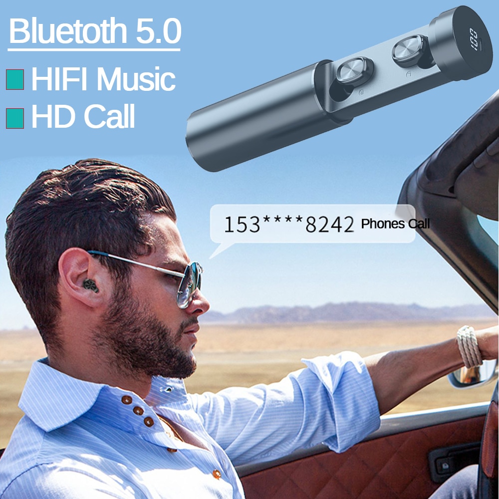 8D HIFI Bluetooth Ohrhörer B9 TWS Bluetooth Kopfhörer 5,0 kabellos Sport MIKROFON Ohrhörer Spielen Musik Headset für Xiaomi Samsung Huawei