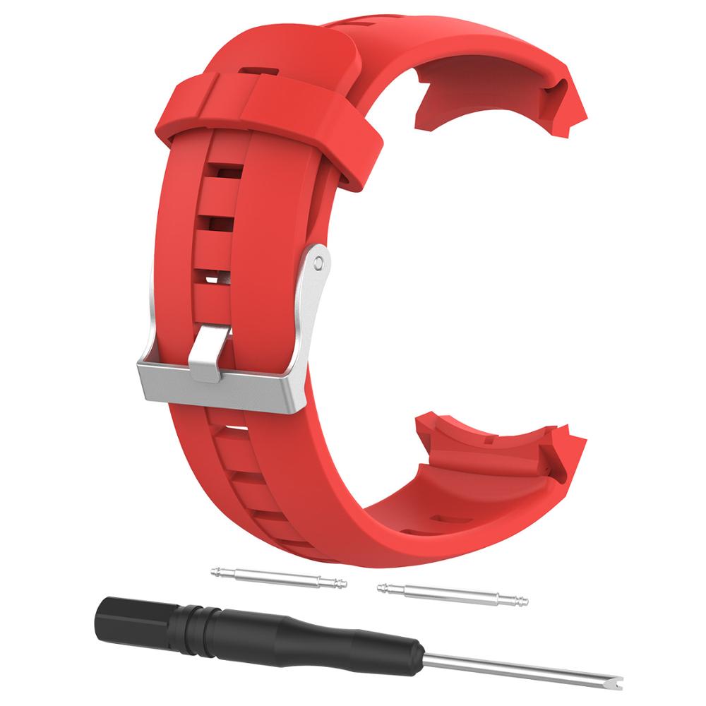 Correa de silicona para Suunto Spartan ULTRA Sport, pulsera para Suunto Spartan AMBIT3, Correa VERTICAL / Traverse: red / For Ambit3 Vertical