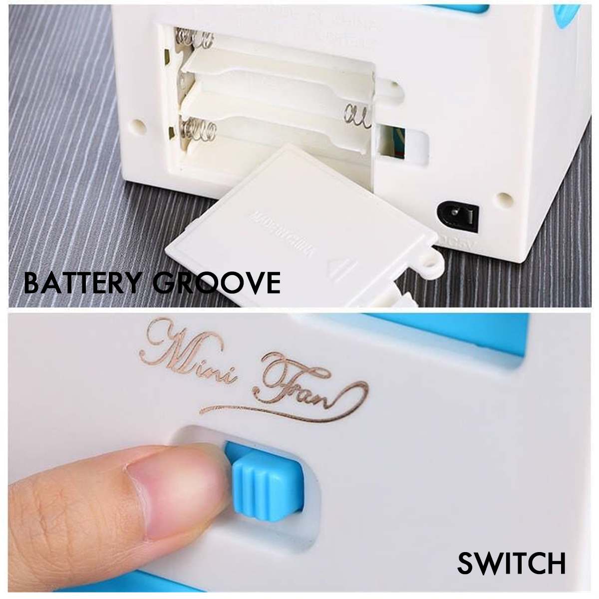 Car Air Conditioner Portable Air Conditioning Humidifier Purifier USB Cool Cooling Fan Desktop Air Personal Space Cooler Fan