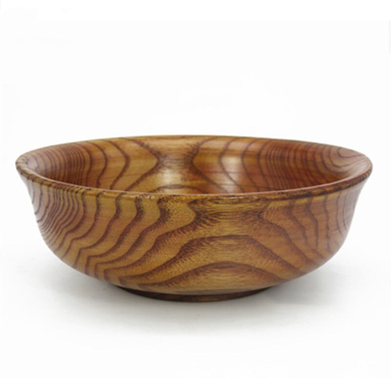 Vajilla hecha a mano, cuenco de madera con parte trasera para té, leche, cuenco tibetano mongol, utensilio de cocina: 14.5x5.5cm