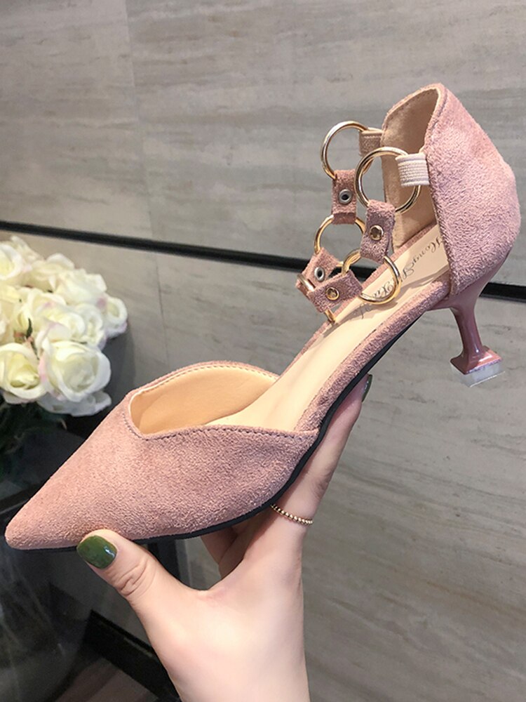 automne talon haut baotou stiletto polyvalent confortable chaussures sexy