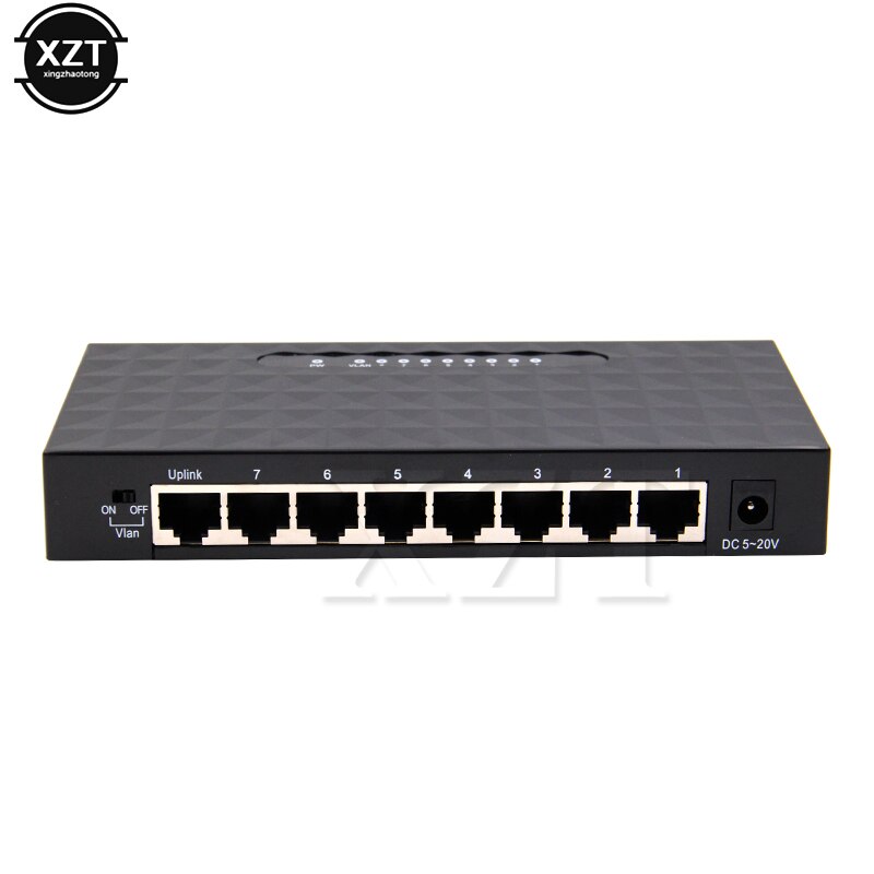 Newest High Performance 10/100Mbps LAN Networking Switches 8-Port Network Switch For Laptop FAST Switch Adapter + Power Plug