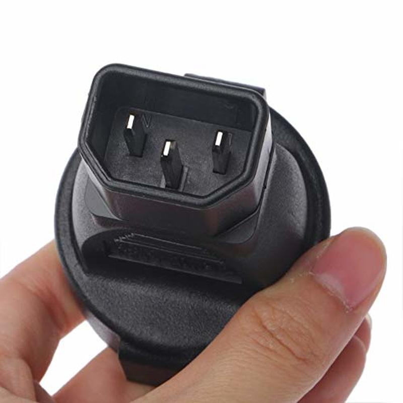 Prise C14-EU IEC320 C14 à l'ue prise Euro IEC 320 C14 à CEE 7/7 femelle européenne alimentation ca UPS/PDU adaptateur d'alimentation