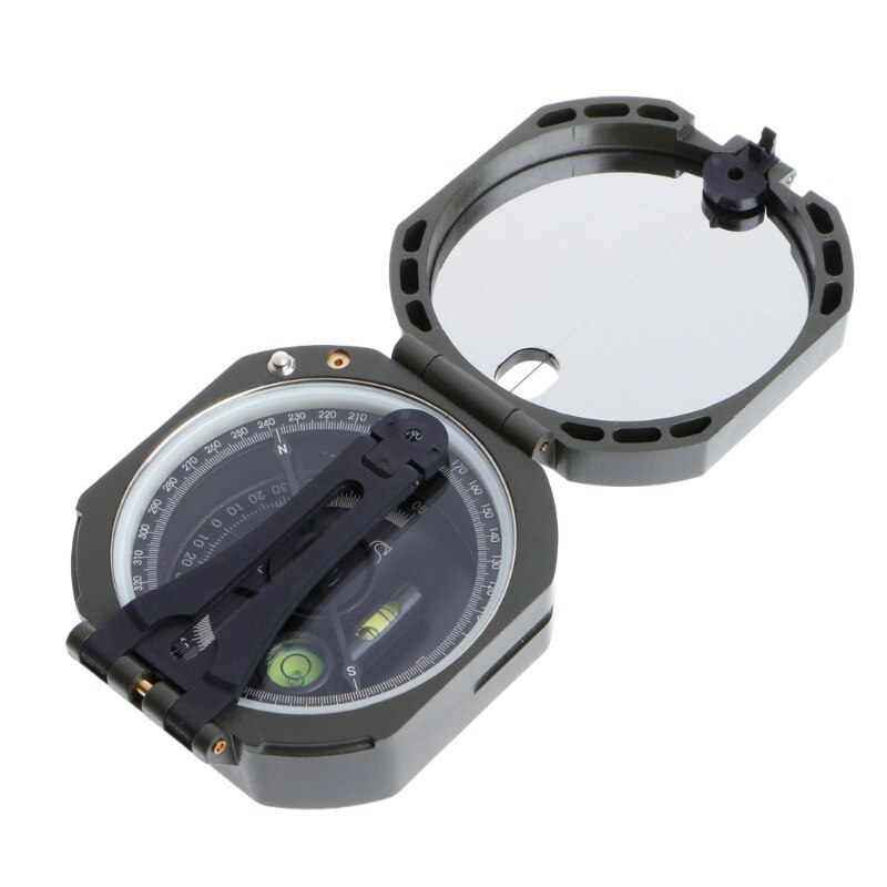 High Precision Magnetic Pocket Transit Geological Compass Scale 0-360 Degrees Outdoor Survival Camping Equipment Lightweight