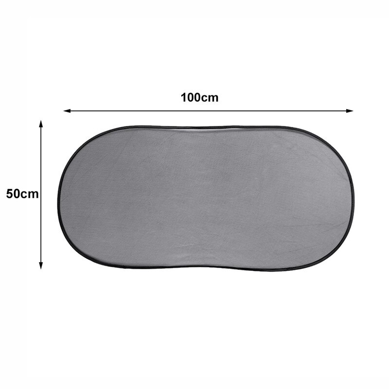 100*50cm musta sideharso kiinnittyvä auton takaikkuna uv-verhot visiiri tuulilasi aurinkosuojat tikkariteline