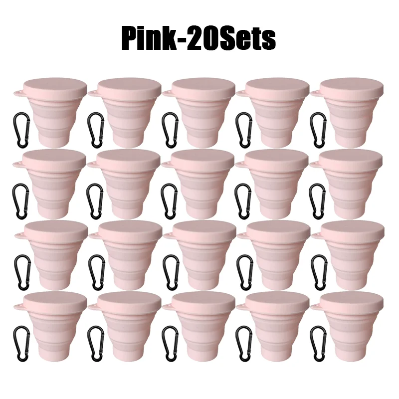 180 ml Klappbecher Mini Einziehbarer Becher Silikon Tragbare Teetasse draussen Reise Kaffee Teleskop Trinkbecher mit Deckel: dunkel khaki