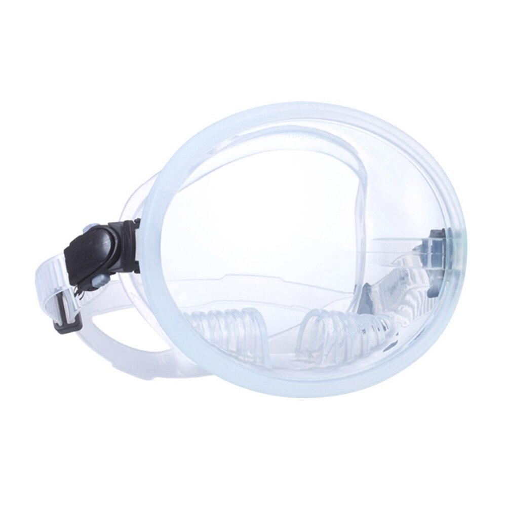 1PC Snorkeling Full Solid Diving Masks Anti Leak Full Snorkel Set 180 Panoramic View Classic Round Scuba: Clear