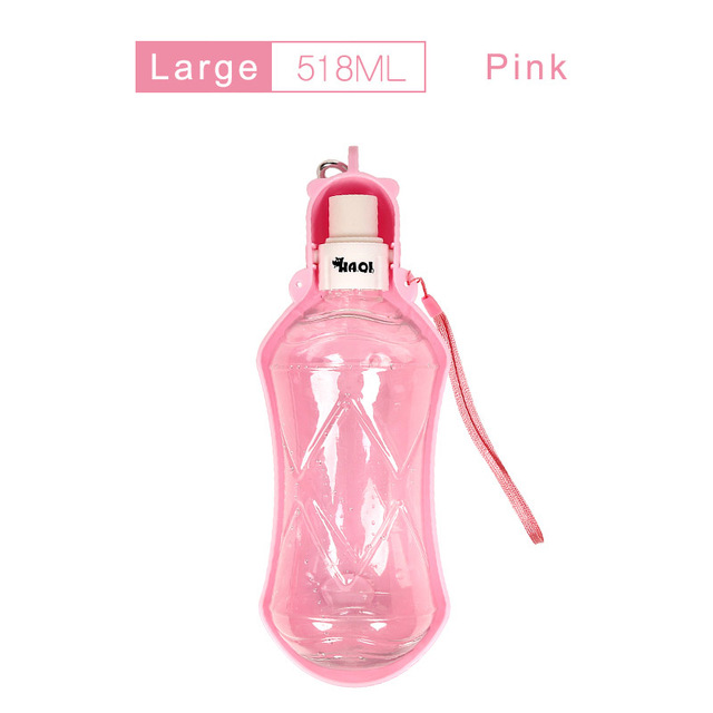 Bouteille d'Eau Pliable en Plastique pour Chien et Chat, Filles de Voyage pour Chiot, Tasse d'Extérieur, Distributeur, 280, 518ml: YELLOW