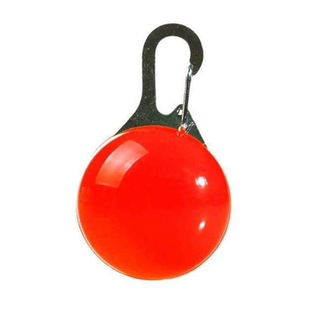 Tag Pet Gato filhote de cachorro do Cão LED brilhante pingente colar de Segurança Noite Luz Piscando Coleira para cães Luminosa Luz Brilhante: Vermelho