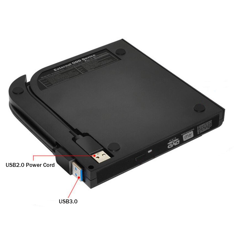 USB 3.0 Portable External DVD-RW/CD-RW Burner Writer Rewriter Optical Disc Drive CD DVD ROM Player For Laptop PC Desktop HP