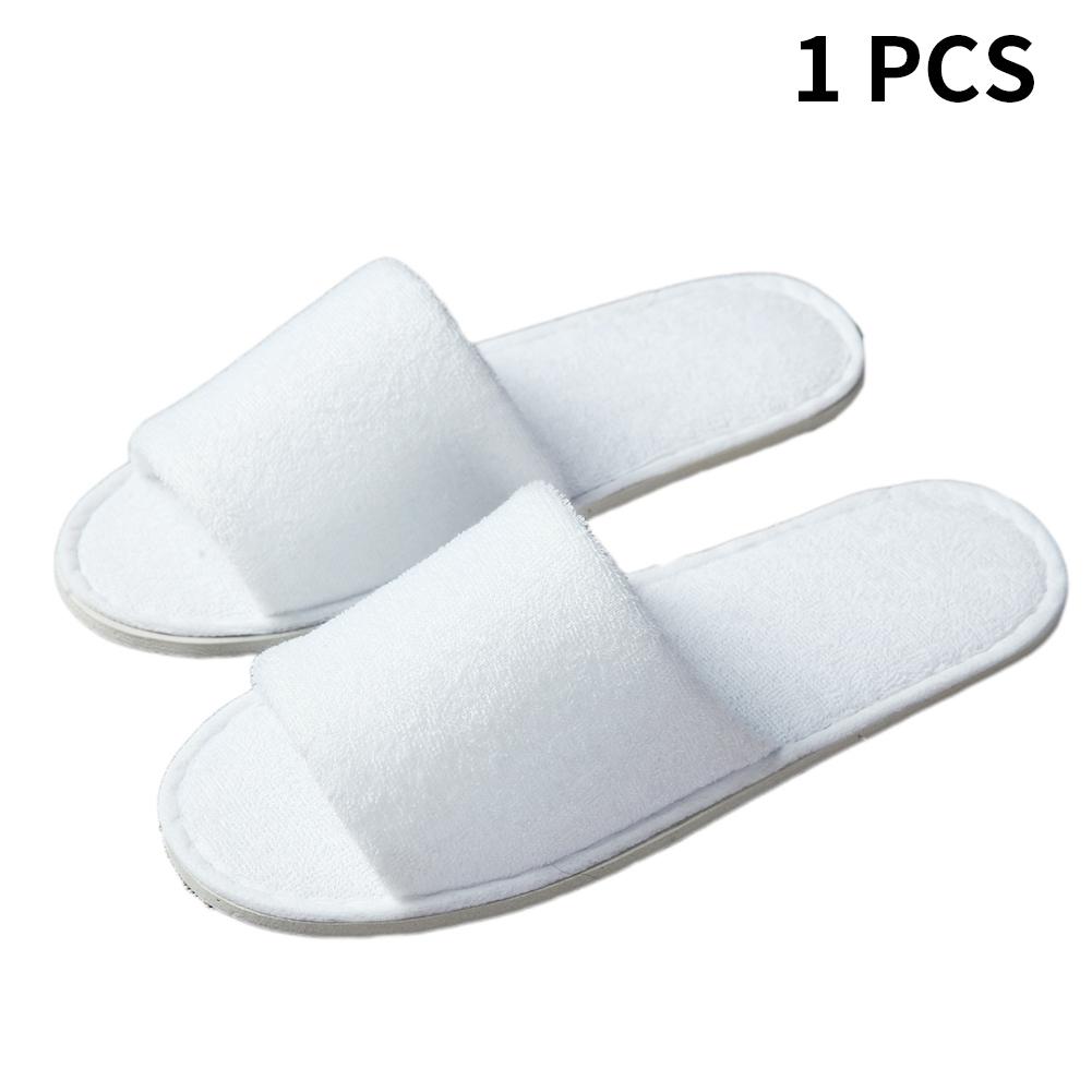 1/10 stuks thuisgasten hotel slippers reizen witte katoenen draagbare wegwerp slippers salon spa binnen slippers voor mannen en vrouwen: Mamifu 1 stuks