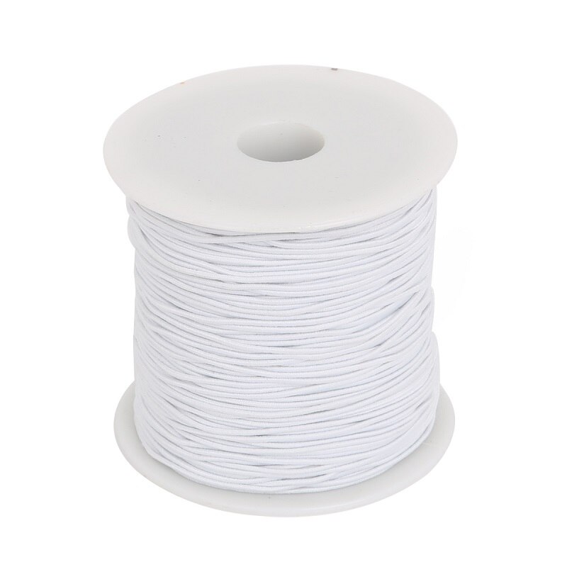 0,8mm 1,2mm 1,5mm cordón elástico de Nylon cuerda de rosca cordón cable para DIY pulsera collar de fabricación de joyas resultados: White / 1.5mm 40meter